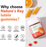 Gomitas de luteína de 12 mg con zeaxantina y vitamina 60 un