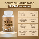 Suplemento de óxido nítrico de 2255 mg  para corazón, 90 cáp