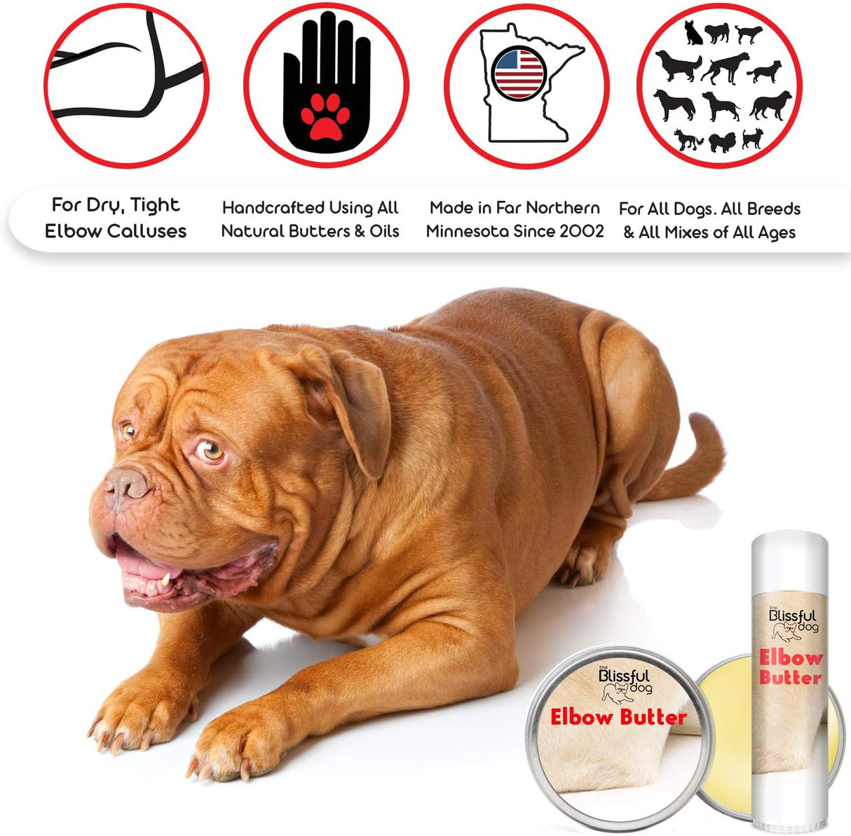 Vitaminas Codo de mantequilla para perro hidrata los callos