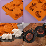 Molde Silicona Halloween AUOCATTAIL 2 Piezas para Repostería