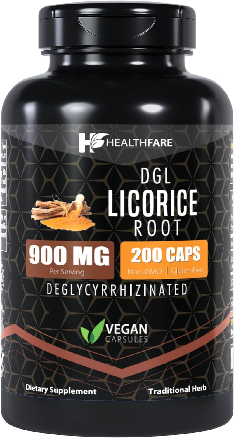 Cápsulas de Regaliz Ultra Puro 900 mg | 200 Conteo | No GMO
