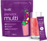 Root'd Multivitamin Prenatal en Polvo - 25 vitaminas, minerales y electrolitos, 30 sobres