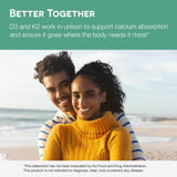 EZ Melts Vitamina D3 K2 Disoluble 5000UI Soporte Óseo 3 Meses