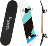 Skateboard Completo 31 x 7.88, 7 Capas, Doble Kick para Principiantes