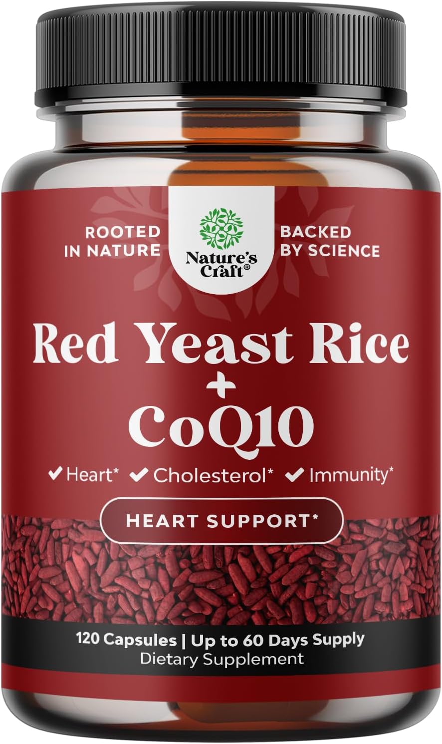 Suplemento Arroz de levadura roja con CoQ10 1200 mg 120u