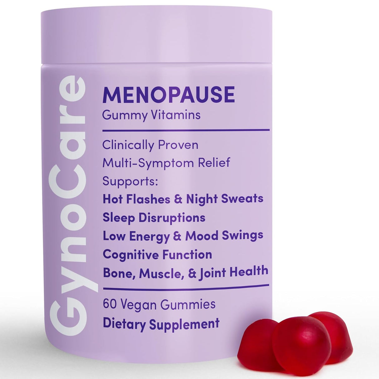 MenopausiaSuplementos Gominolas Vegan para Sofocos, Sudores y Estado de Ánimo