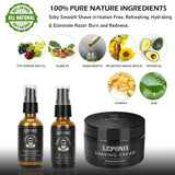 Kit de afeitado para hombres crema de afeitar de sándalo