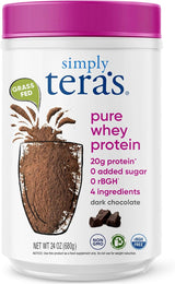 Proteína en polvo Simply Tera, Whey Clean, 24 oz, Sin GMO