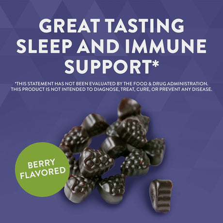 Sambucus Sleep + Gomitas de apoyo inmunológico L-teanina 50u