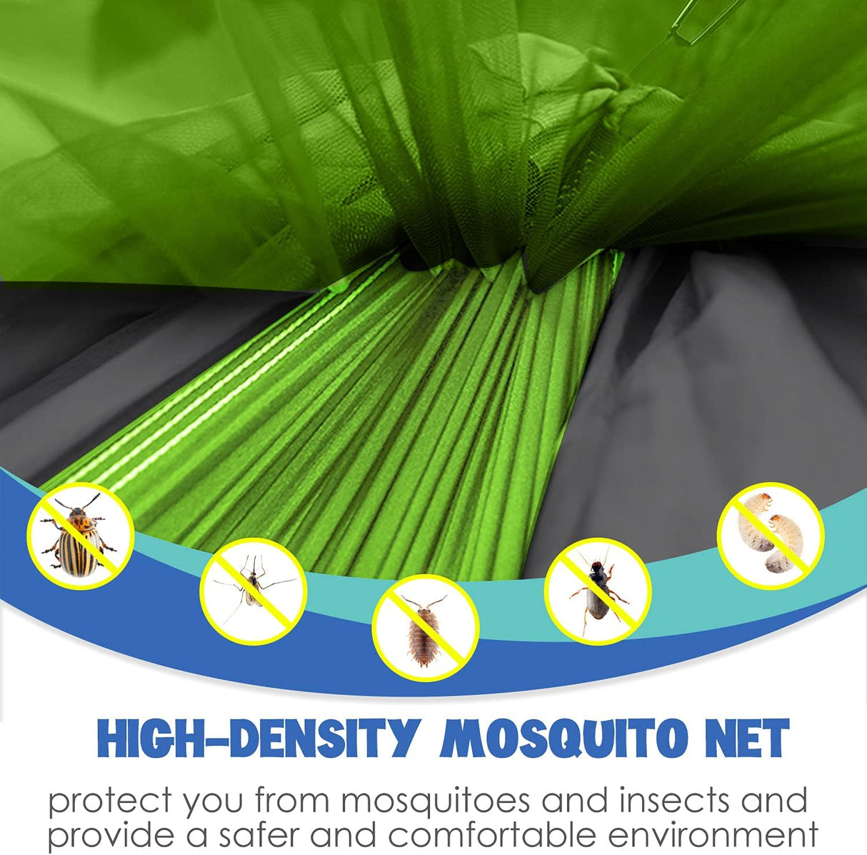 Hamaca Doble con Mosquitera Gold Armour - Camping Esenciales