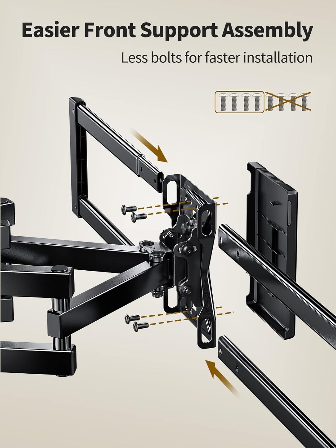 Soporte de TV AM, articulado para 37-75, VESA 600x400, APLF6