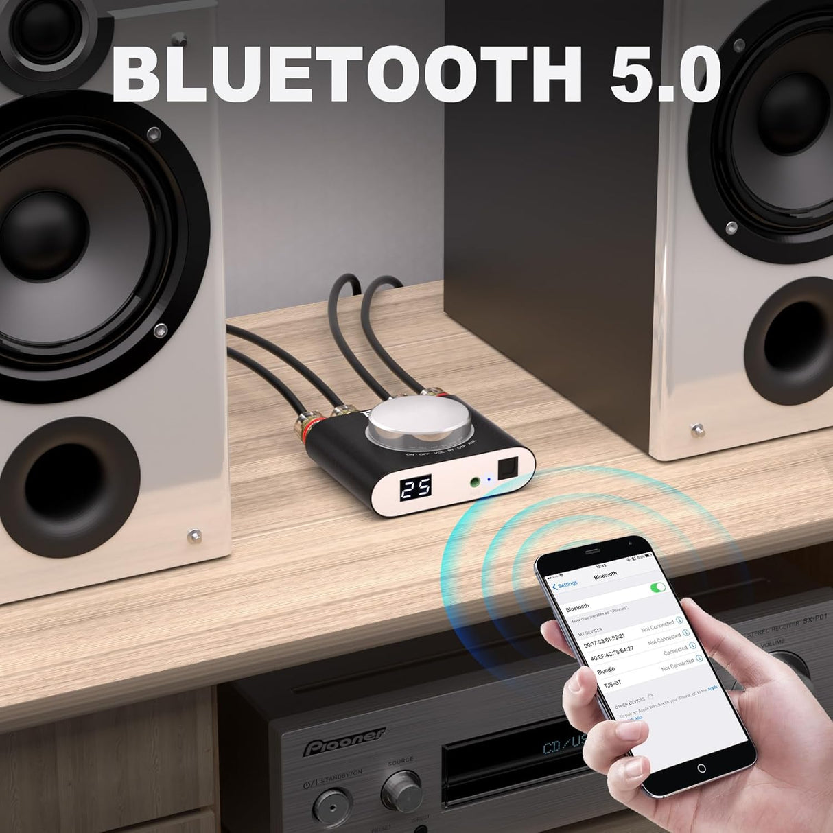 Amplificador de audio Bluetooth 5.0 200W, modelo M6