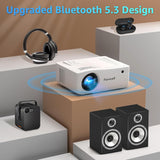 Proyector 5G WiFi Bluetooth 1080P 350 22000L Compatible con TV