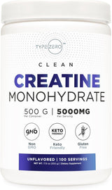 Creatina Zero Monohidrato Micronizada 500g, Sin Azúcar