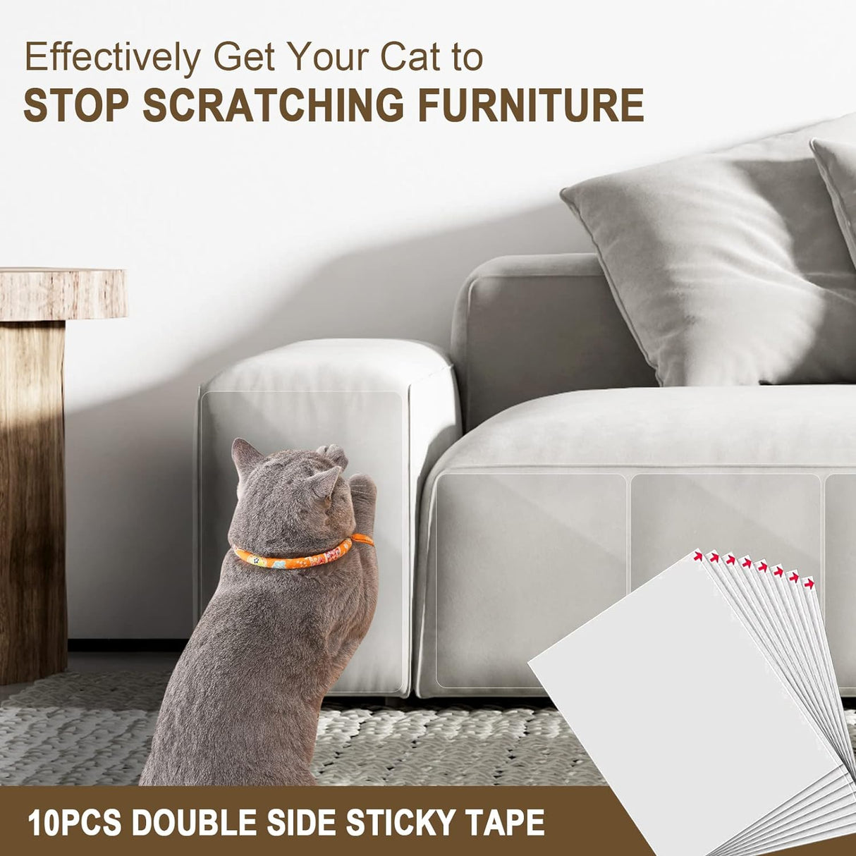 Protectores de muebles antiarañazos para gatos