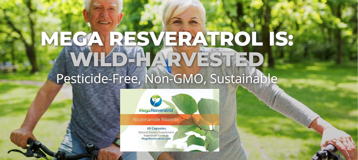 Mega Resveratrol Nicotinamida NR. 99% Puro, Micronizado, Vegano