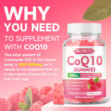 Gummies CoQ10 Libre de Azúcar 250mg, Vegan 120 unidades