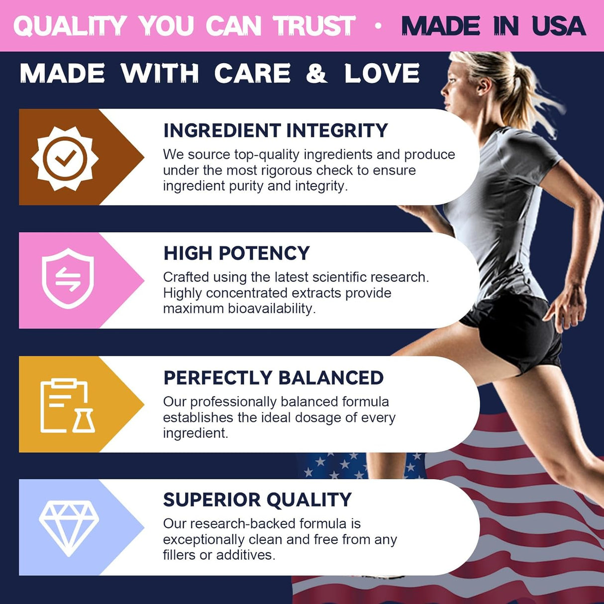 Suplemento de Inositol para Mujeres, 3000mg & 75mg, 120 Cápsulas