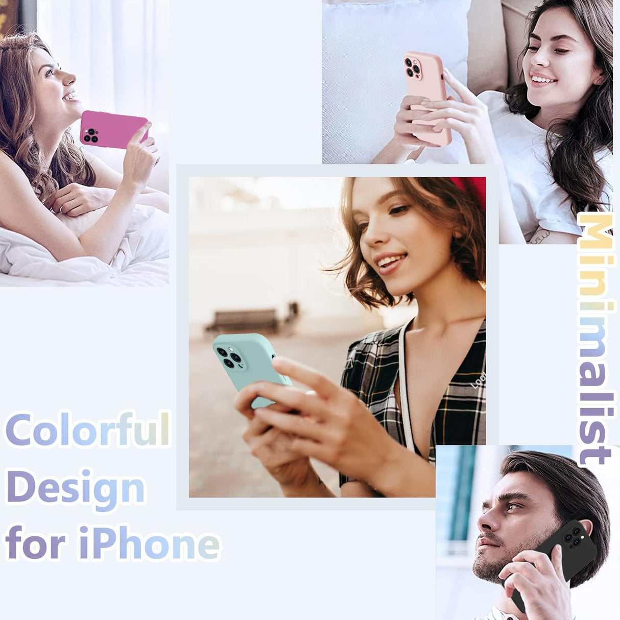 BossKiss Funda compatible con iPhone 13 Pro Max, funda de silicona líquida de alta calidad [tacto aterciopelado] [2 protectores de pantalla de vidrio templado 9H], funda de kit de protección completa a prueba de golpes, color menta
