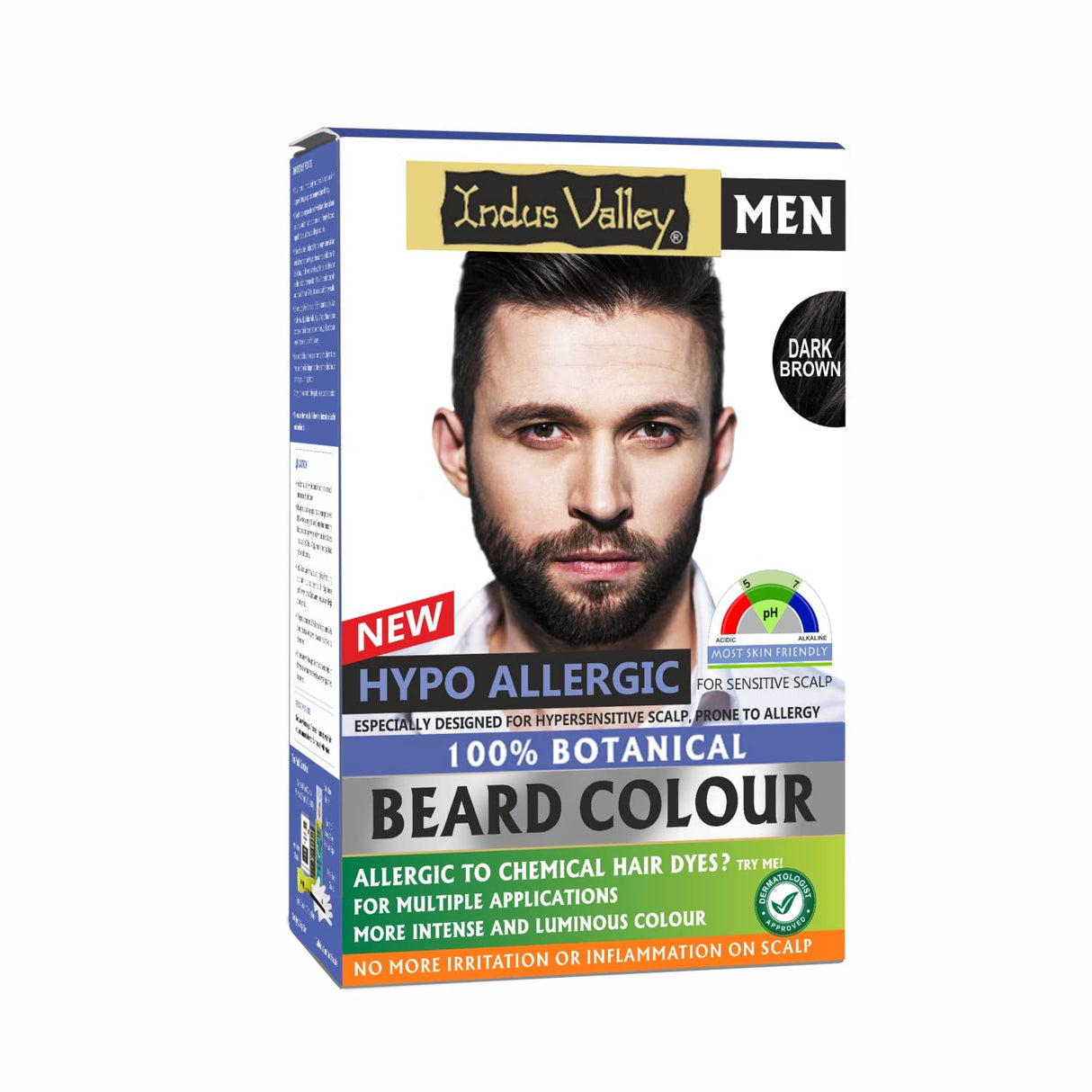 Tinte para barba Indus Valley, 100% botánico, sin amoníaco