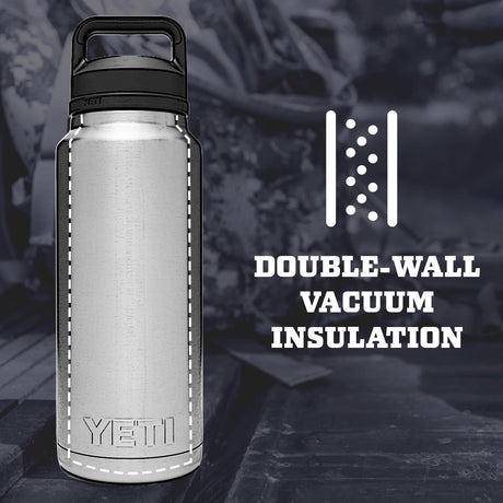 Botella YETI Rambler 46 oz, Acero Inoxidable, Aislada al Vacío