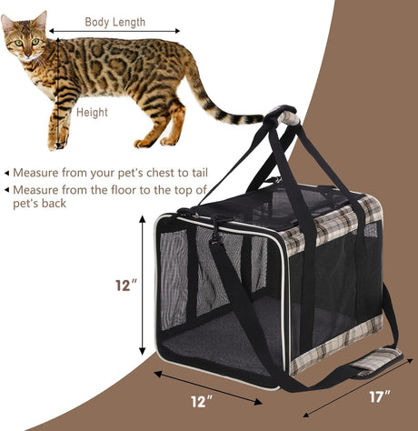 Transportadora para Gatos EXPAWLORER, Aprobada por Aerolíneas