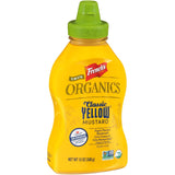 French's True Organics Classic - Mostaza amarilla, 12 onzas (paquete de 12)