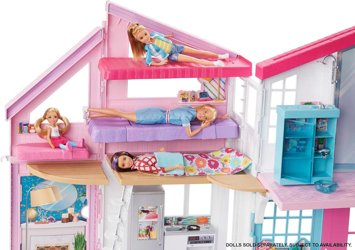 Casa de Barbie con 25+ muebles y accesorios, Malibu, 6 habitaciones