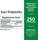 Suplemento Nature's Bounty de palma enana americana 0.01 oz