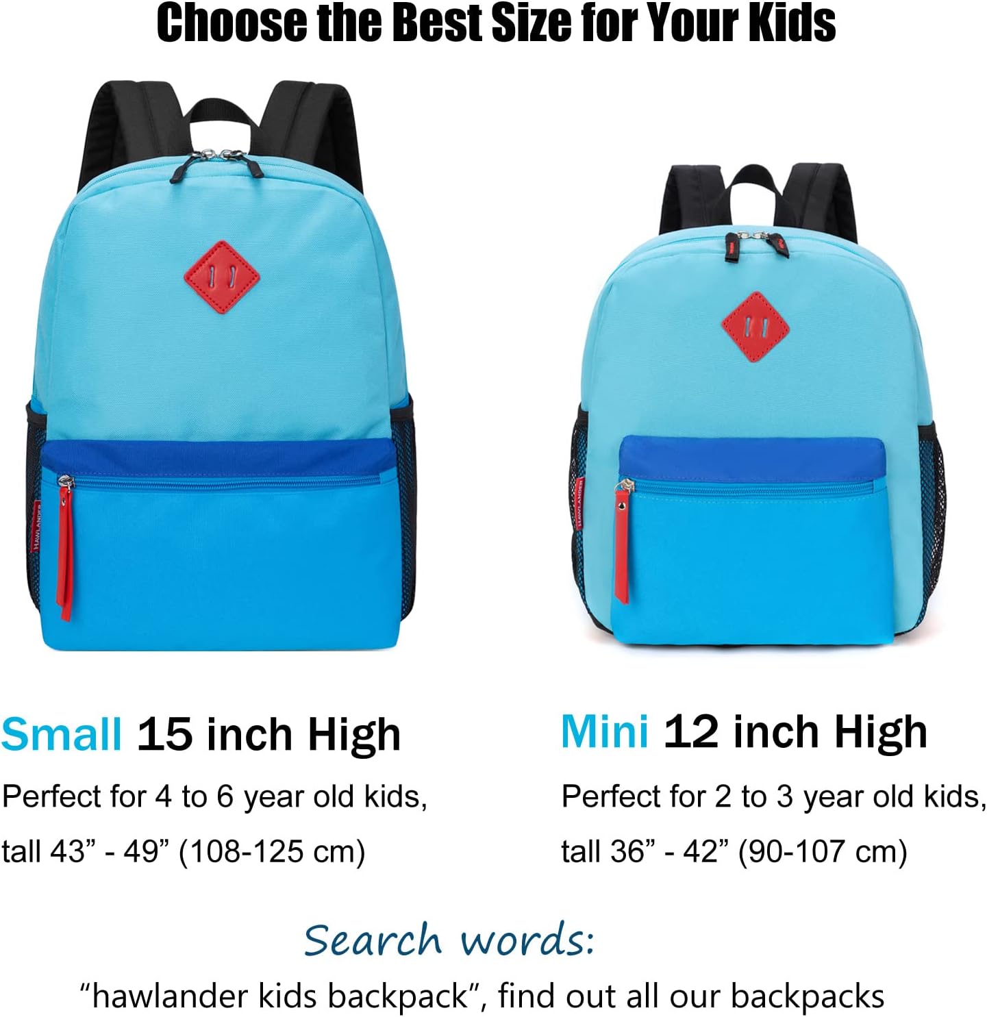 Morral o Mochila para escuela para niños pequeños azul