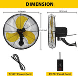 Ventilador Oscilante VENTISOL 18 3 Velocidades, 4200 CFM