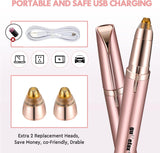 Recortadora de cejas recargable, depiladora eléctrica