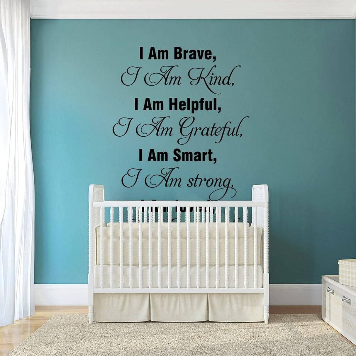 Vinilos Decorativos I Am Brave - Frases Positivas para Hogar