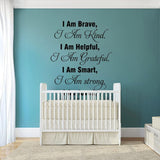 Vinilos Decorativos I Am Brave - Frases Positivas para Hogar