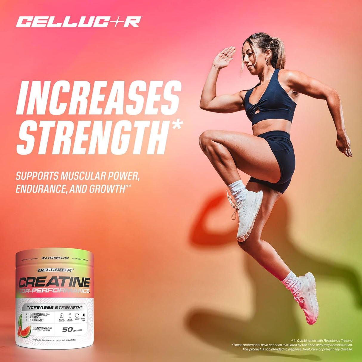 Creatina Cellucor en Polvo, Aumenta Fuerza y Resistencia, 50S