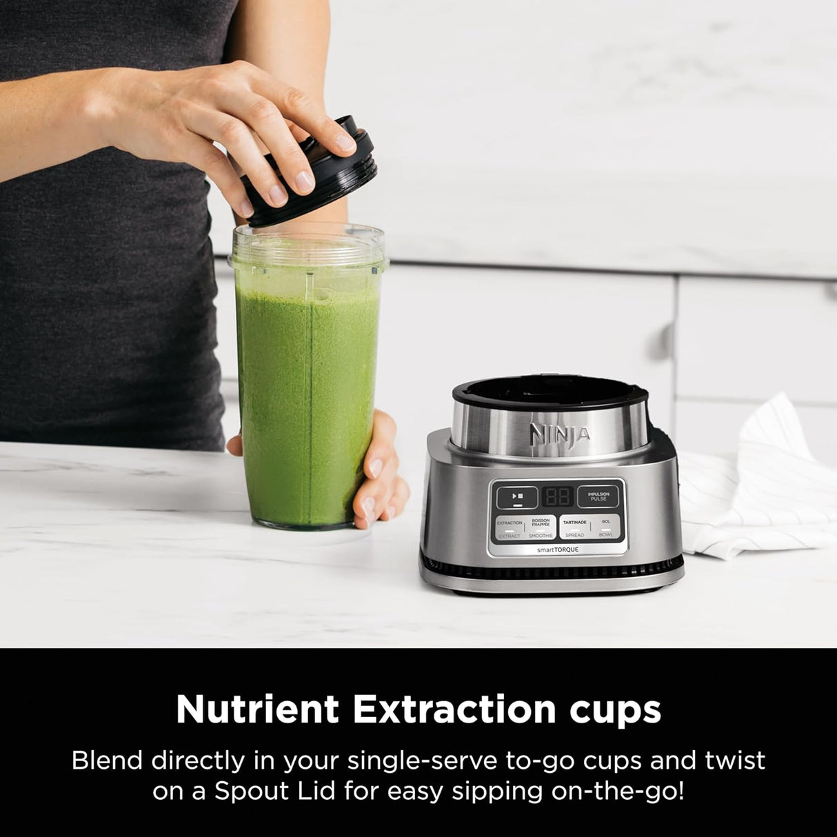 Extractor de Nutrientes Ninja SS101, 1200W, 6 Funciones, 14 oz.