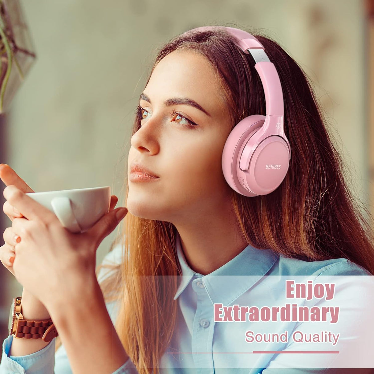 Auriculares Bluetooth Inalámbricos BERIBES 65H, 65H Playtime