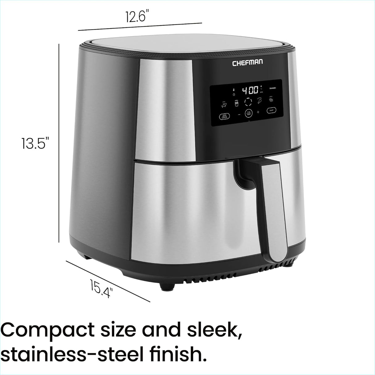 Freidora de aire Chefman TurboFry XL 8 Qt, digital, automática