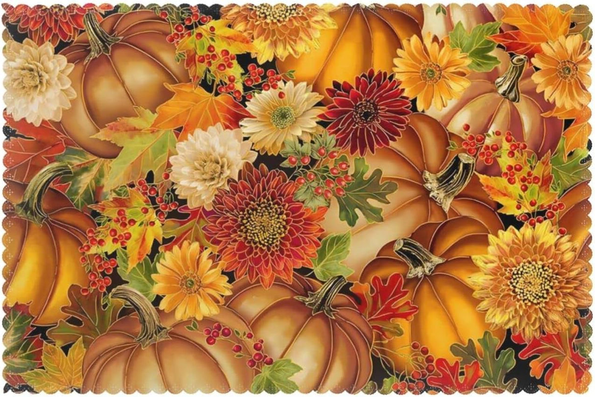 Manteles de Mesa Set de 6, Antideslizantes, 12 x 18 Pulgadas