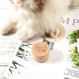 Caja de Recuerdos para Mascotas, Memoria de Madera, Corazón
