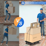 Carretilla Plegable SOYO, 500 lbs, 6 Ruedas, Carga Portátil