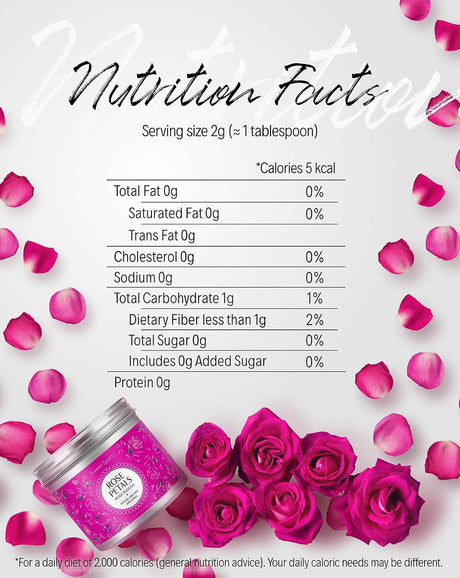 Flores comestibles Sweet Spell, pétalos de rosa secados, 14g