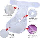 Teamoy – Pañales lavables para perros hembras súper absorbentes y cómodos