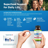 Power By Naturals Sea Moss Cápsulas Orgánicas con Aceite de Semilla Negra y Elderberry