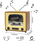 Televisor Retro MOMENTS IN TIME 6 con Música y Luz LED