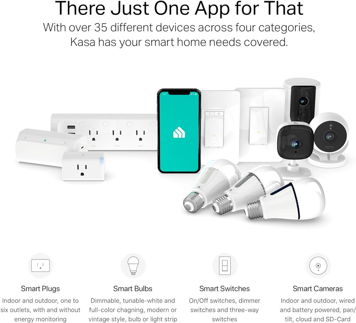 Kasa Smart Regleta de alimentación KP303, protector sobretensiones