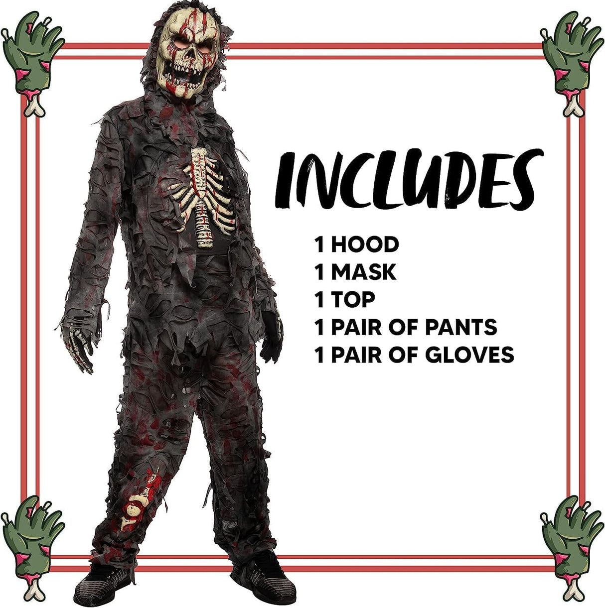 Disfraz de Zombie para Niños, Spooktacular Creations, Halloween