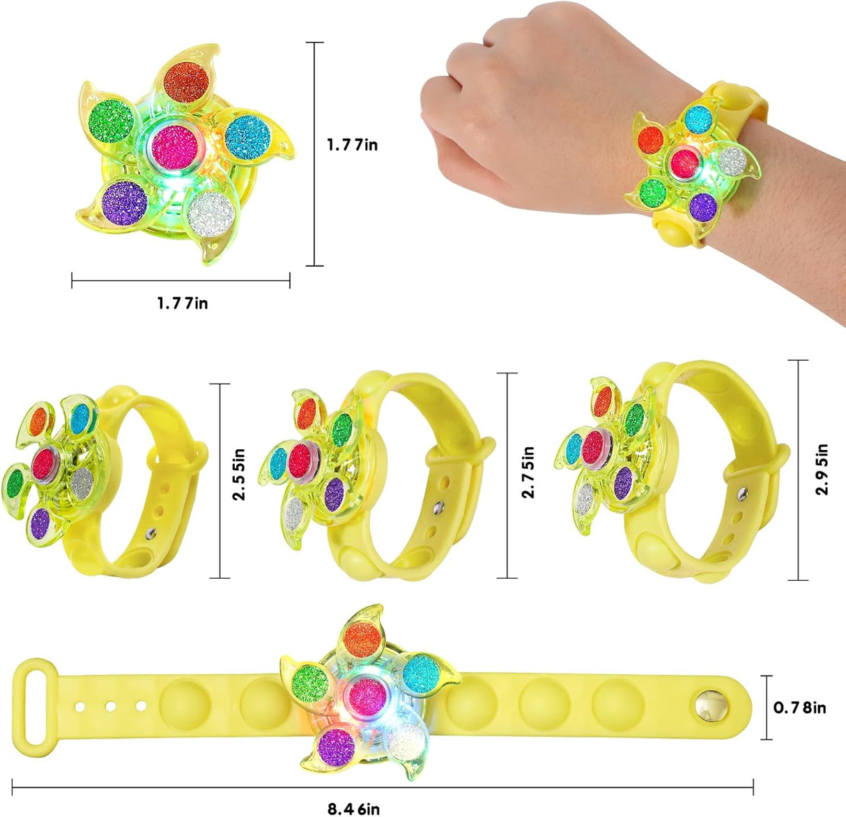 Favores de fiesta para niños: pulseras iluminadas