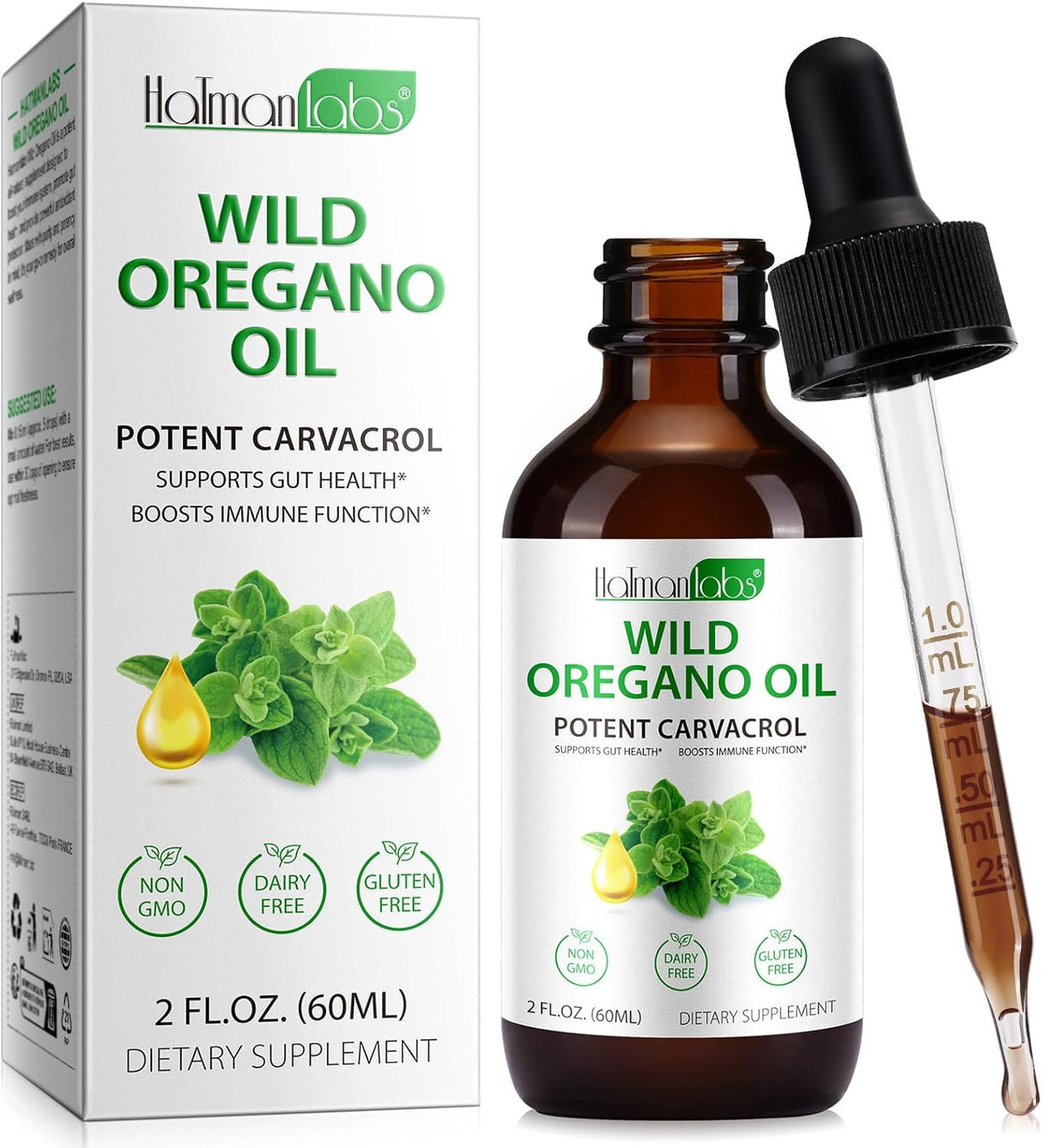 Aceite de Oregano con Semilla Negra, Vitamina E, 30ml