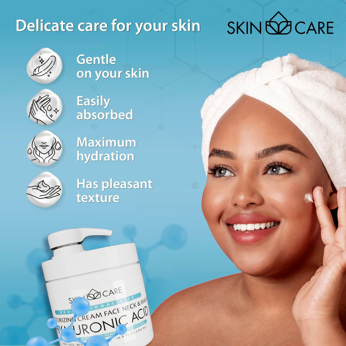 Crema hidratante 3 en 1 con ácido hialurónico Skin Care